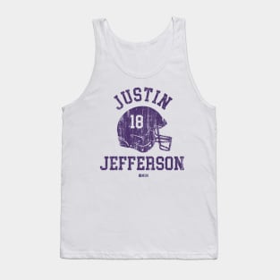 Justin Jefferson Minnesota Helmet Font Tank Top